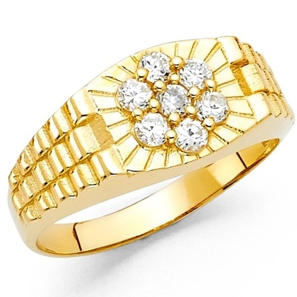 Other - 10mm 14k Yellow Gold Band Men Engagement Ring
